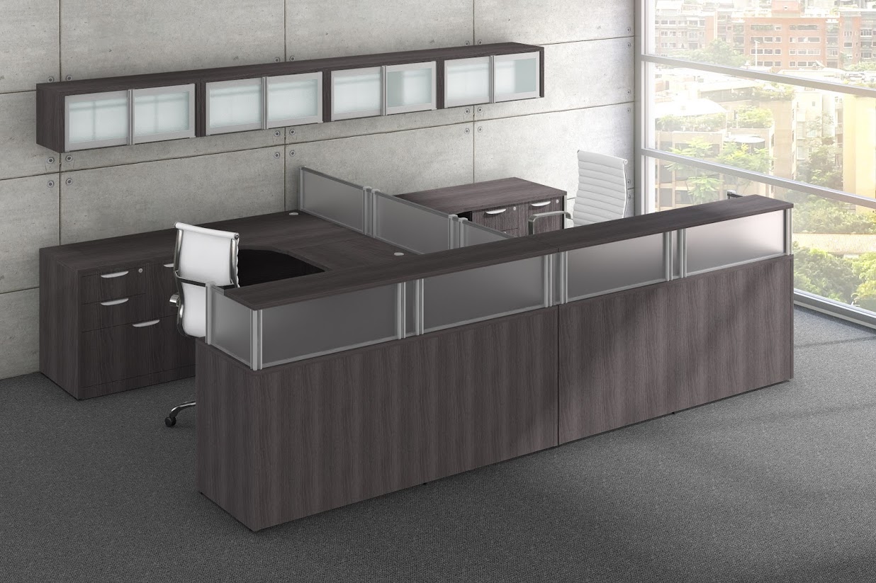 Reception Desk for Two People | Madison Liquidators
