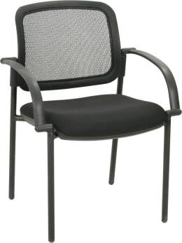 Black Office Guest Chair with Arms - SXW Series Series