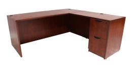 L Shaped Desk with Drawers - Express Laminate Series