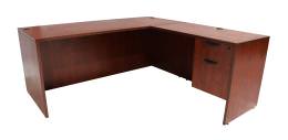 L Shaped Desk with Drawers - Express Laminate Series