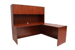 L Shaped Desk with Hutch