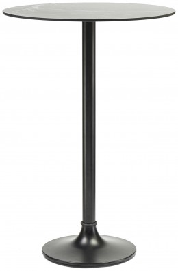 Mid-Century Modern Faux Marble High Pedestal Table