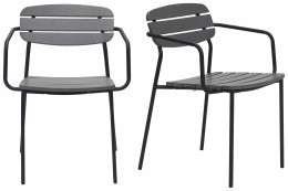 Modern Industrial Armchair - Set of 2