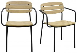 Modern Industrial Armchair - Set of 2