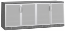 Office Storage Credenza with Glass Doors