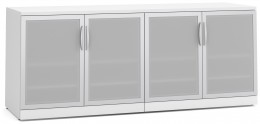 Office Storage Credenza with Glass Doors