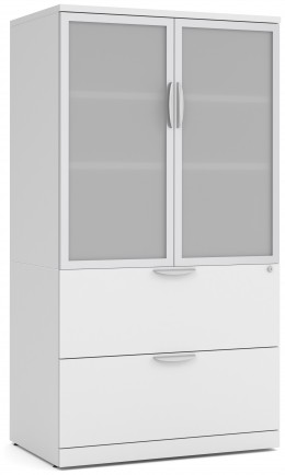 4 Person Desk with Side Storage