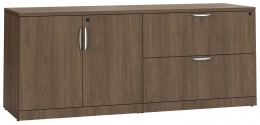 Double Lateral File Credenza with Hutch