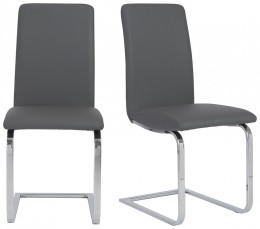 Minimalist Cantilever Side Chair - Set of 2