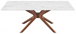 Mid-Century Modern Faux Marble Table 