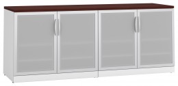 Office Storage Credenza with Glass Doors