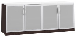 Office Storage Credenza with Glass Doors