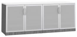 Office Storage Credenza with Glass Doors
