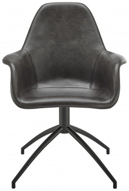 Mid-Century Flared Swivel Chair