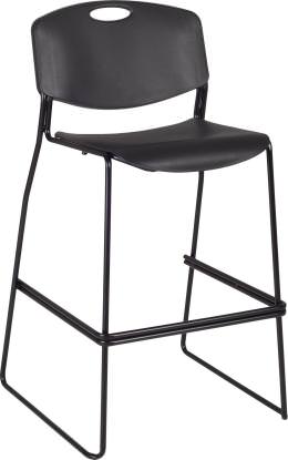 Heavy Duty Black Stackable Counter Height Chair