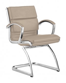 Leather Guest Chair with Arms - Livello Series