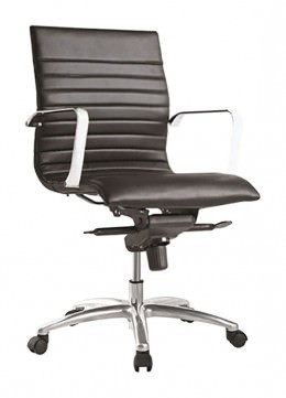 Leather Mid-Back Conference Room Chair - Zetti Series