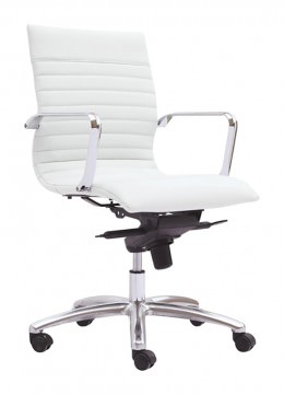 Leather Mid-Back Conference Room Chair - Zetti