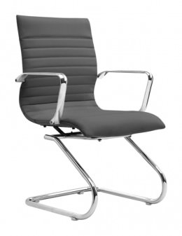 Leather Guest Chair with Arms - Zetti Series