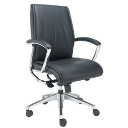 Leather Mid-Back Office Chair - Alto Series