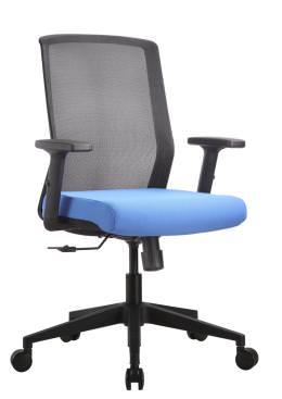 Mesh Back Task Chair with Blue Seat Cover - Concetto