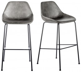 Mid-Century Contour Bar Stool - Set of 2