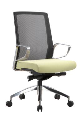 Executive Task Chair with Green Seat Cover - Moderno Classico Series