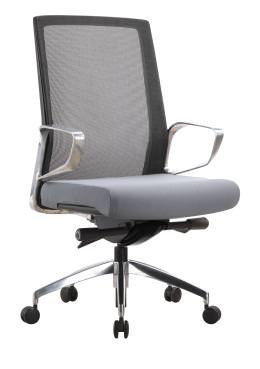 Executive Task Chair with Gray Seat Cover - Moderno Classico