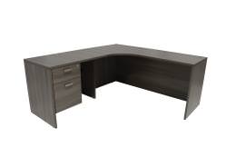 L Shaped Office Desk - Amber Series
