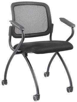 Nesting Mesh Back Fabric Upholstered Chair - SXW Series Series