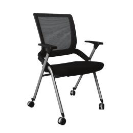Mesh Back Nesting Chair with Arms - Mente Series