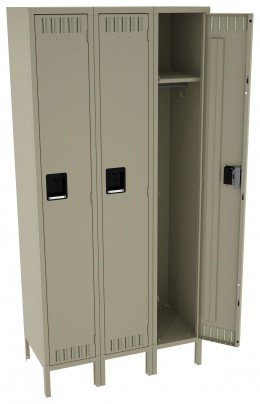 Tall Triple Lockers with Legs