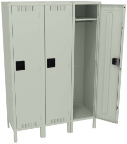 Wide Triple Lockers with Legs