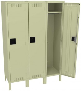 Wide Triple Lockers with Legs