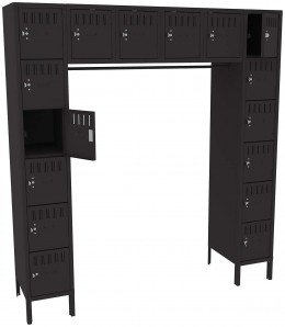 Open Frame Lockers with Legs