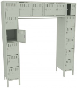 Open Frame Lockers with Legs