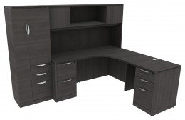 L Shaped Desk with Drawers