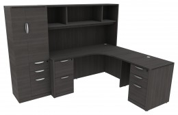 4 Person Desk with Divider Panels