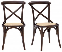Modern Rattan Chair - Set of 2
