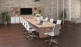 Boat Shaped Conference Table - Potenza Series