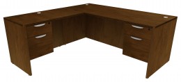L Shaped Desk with Drawers