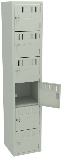 Six Large Box Lockers 