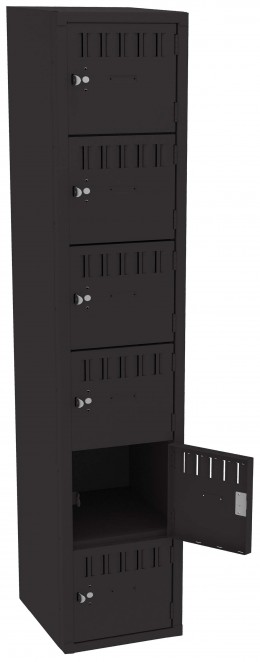Six Large Box Lockers 