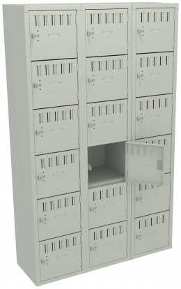 Eighteen Large Box Lockers