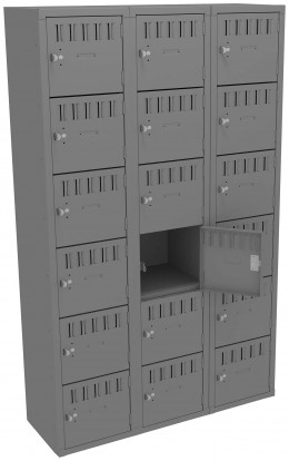 Eighteen Large Box Lockers