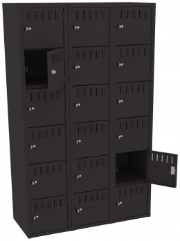 Eighteen Large Box Lockers