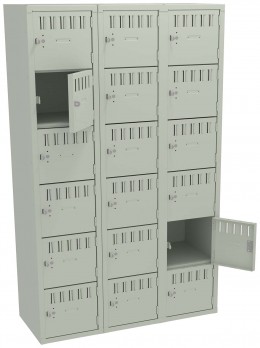 Eighteen Large Box Lockers