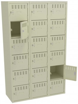 Eighteen Large Box Lockers