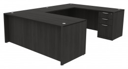 Bow Front U-Shaped Desk