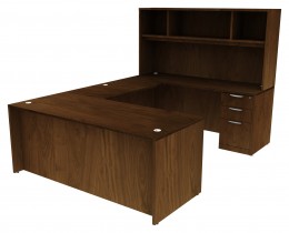 Bow Front U-Shaped Desk